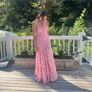 Georgia Hardings Utopia Dress Floor Length in Pale Pink